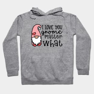 I Love You Gnome Matter What Valentine's Day Cute Hoodie